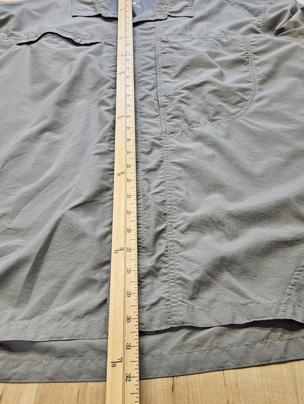 Mountain Hard Wear Button Shirt Hiking Gray Mens XXLarge Vented Light Weight 2XL - Picture 5 of 9